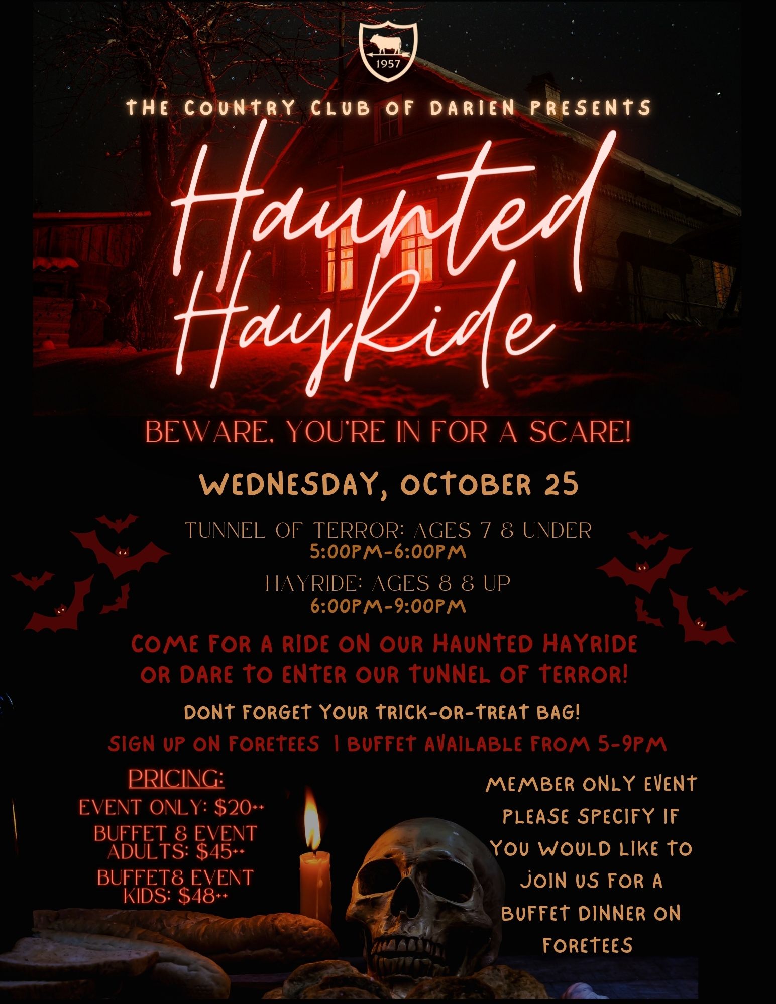 The Country Club of Darien Calendar Event Haunted Hayride